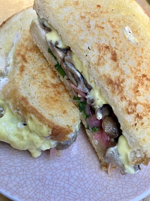 Mushroom toastie  at Miss Sina - Surry Hills in Surry Hills