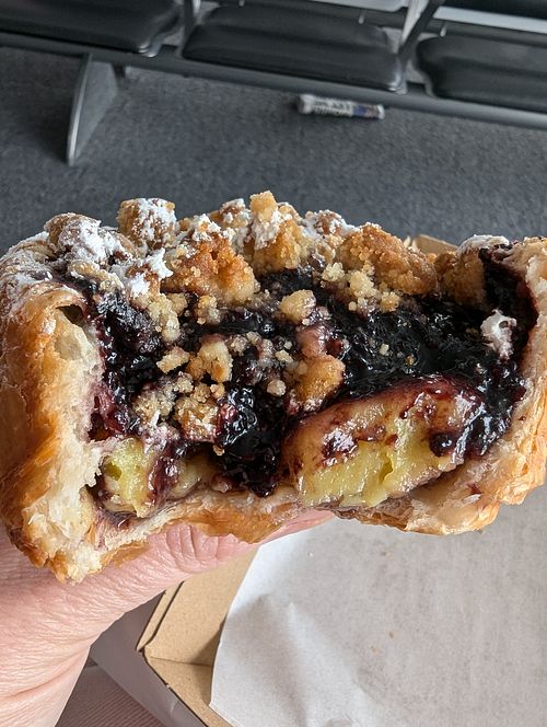 sour cherry deep dish danish at Miss Sina - Surry Hills in Surry Hills