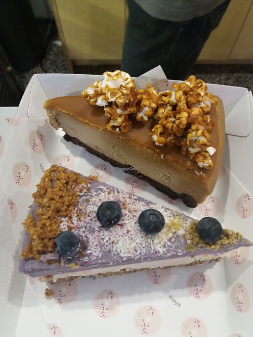 Lemon and coffee cheese cakes at Miss Sina - Surry Hills in Surry Hills