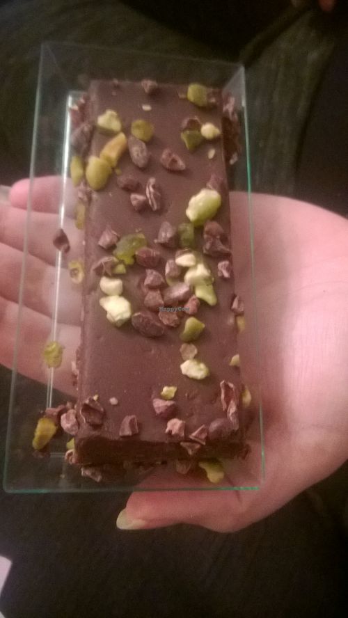 Pistachio and fudge brownie at The Naked Deli - Grey St in Newcastle Upon Tyne