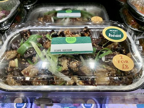 Vegan meal at Whole Foods Market in Richmond Upon Thames