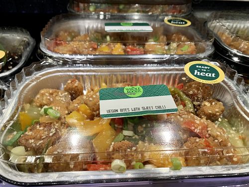 Vegan meal at Whole Foods Market in Richmond Upon Thames