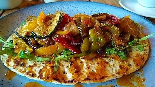 Roast vegetable flatbread at Urban Food House in Bowness-on-windermere