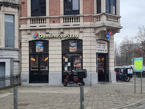 On the corner at Domino's  Pizza in Berchem