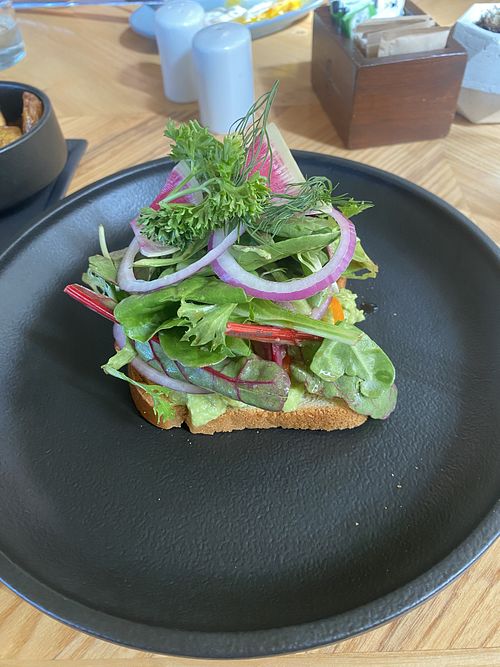 Avocado toastt  at The Ledge at The Cape in Cabo San Lucas