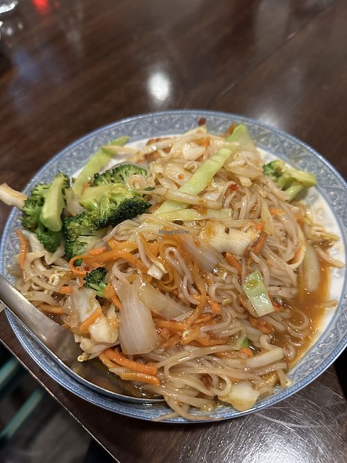 rice noodles option with veggies and tofu (in noodles area, the one that is sweet salty and spicy) - so good!!!  at Thonburi Thai Food in Collingwood