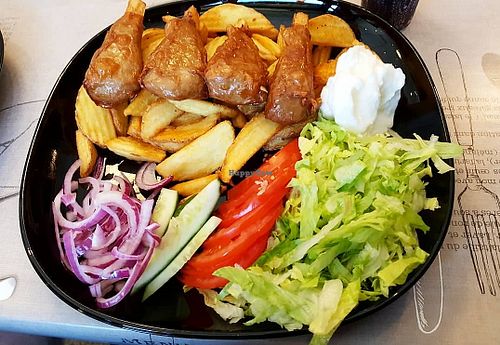 The "chicken".  at Mr Falafel in Malmo