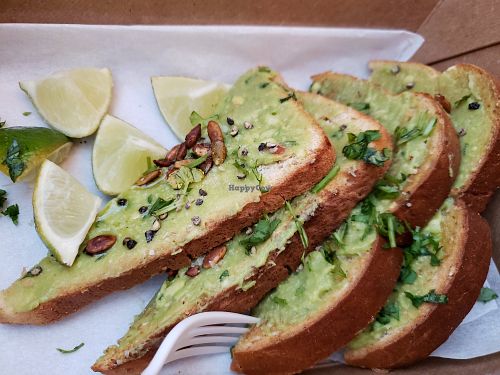 avocado toast at MSP - Peoples Organic - T1 in St Paul