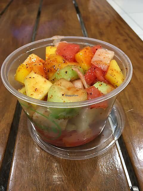 Fruit cup with spices at Mr Mango And Friends in Reno