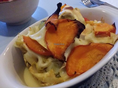 vegan pumpkin lasagna at Fräulein Mayer in Witten