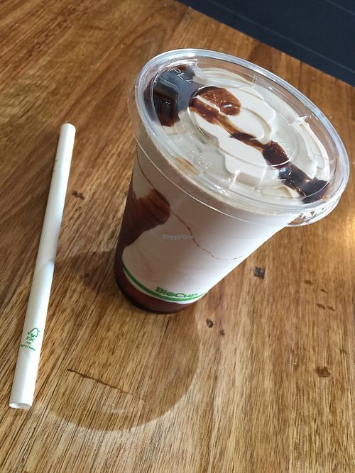 Choc Hazelnut Shake: $7.50 at Green Burger in Collingwood