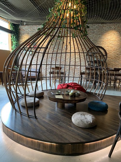 Restaurant decoration  at Oneness Chay in Hanoi