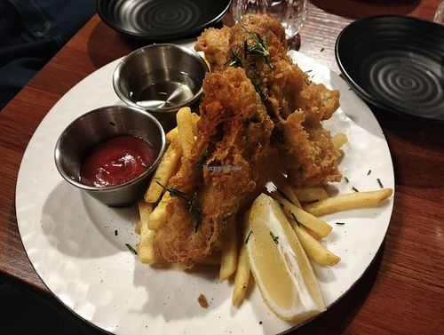 Vegan Fish & Chips at Drunken Vegan - 드렁큰비건 in Seoul