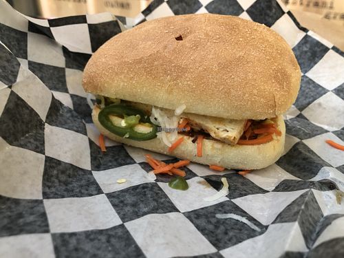 Tofu Bahn mi with mustard  at LAX - ink.sack - TBIT in Los Angeles