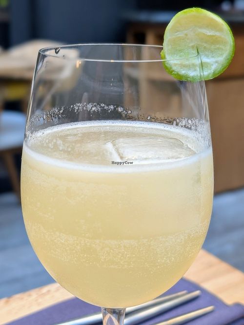 Vegan lemon pisco at SACRO in Buenos Aires