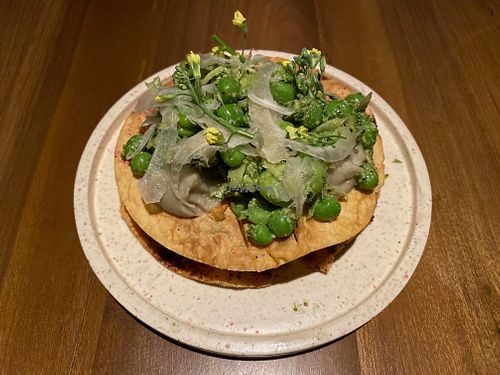 eggplant lavash strudel at SACRO in Buenos Aires