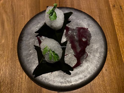 dumplings (one eaten) at SACRO in Buenos Aires