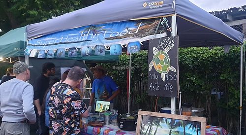 Stall front at Super Healthy Food in Rarotonga