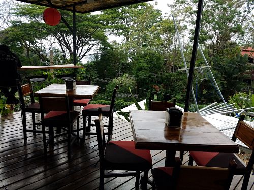 Patio at Ensō Sushi in Manuel Antonio