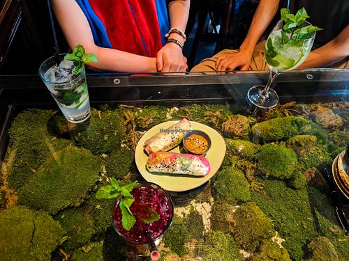 Drinks and one dish at Secret Garden at Secret Garden in Berlin