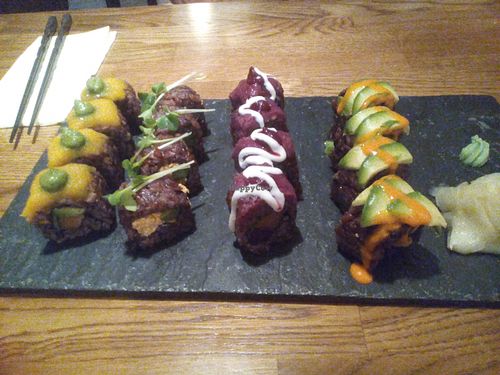 Sushi platter at Secret Garden in Berlin