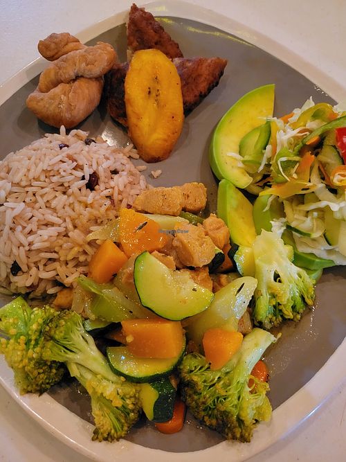 Veggie dish $20 at Irie Jamaican Cuisine in Kralendijk