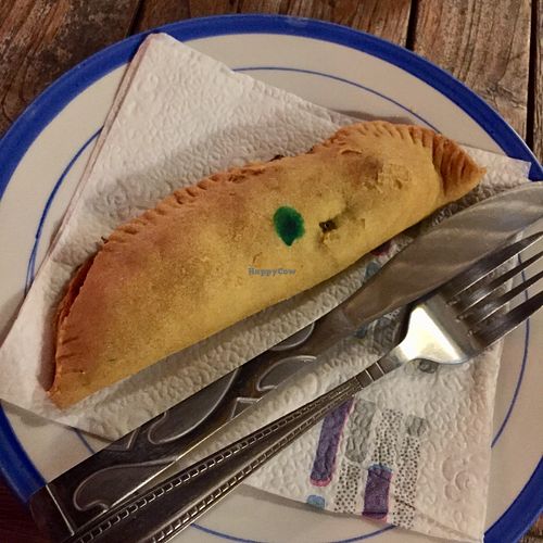 Vegan Pattie at Irie Jamaican Cuisine in Kralendijk