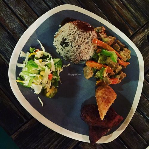 Vegan plate   at Irie Jamaican Cuisine in Kralendijk