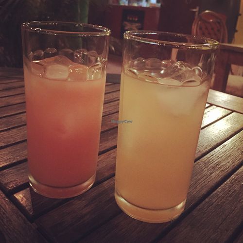 Fruit Punch & Ginger Beer at Irie Jamaican Cuisine in Kralendijk