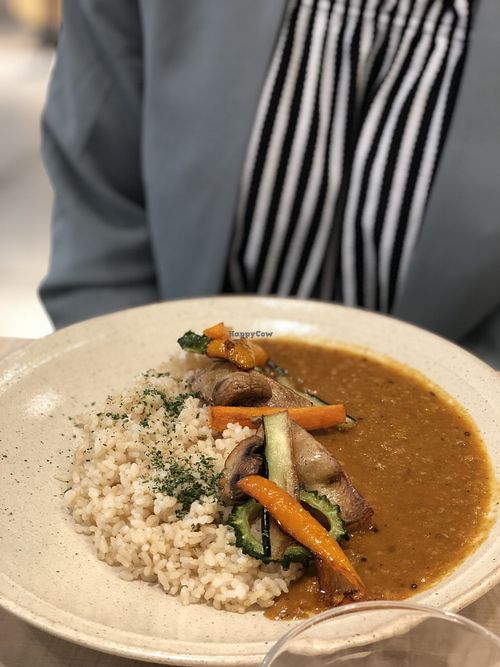 Spicy curry  at nu dish Deli & Cafe in Tokyo