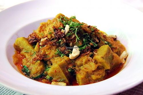 Super good pumpkin food! at Chamkar - The Passage in Siem Reap