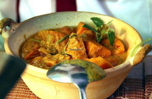 Sweet potato curry.  at Chamkar - The Passage in Siem Reap