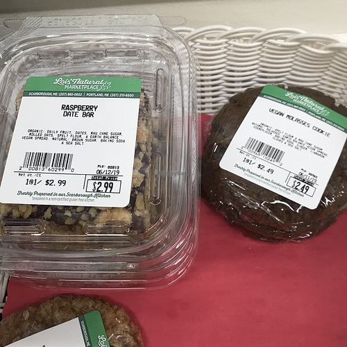 Vegan cookies & bars at Lois' Natural Marketplace in Portland