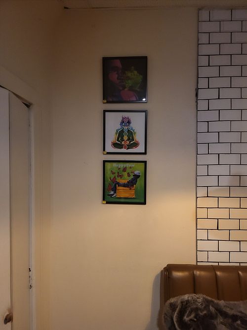 Artwork and more at Zeke's Beans & Bowls in Norfolk