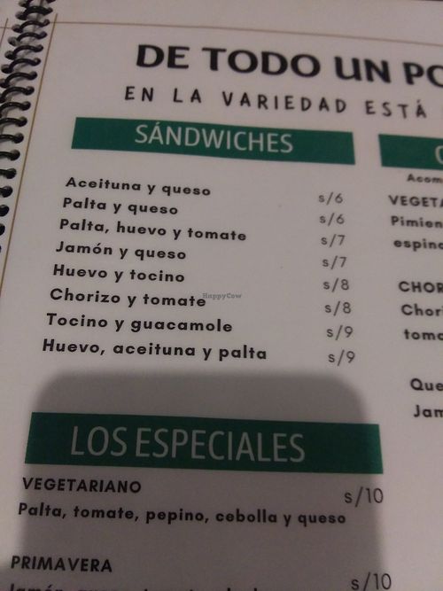 Sandwiches at Black Sheep in Mancora