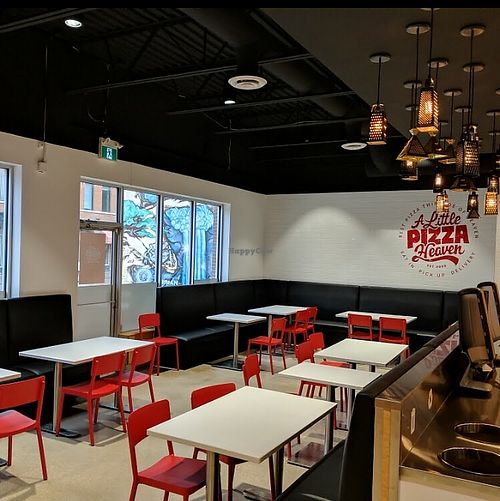Dining room at A Little Pizza Heaven in Winnipeg