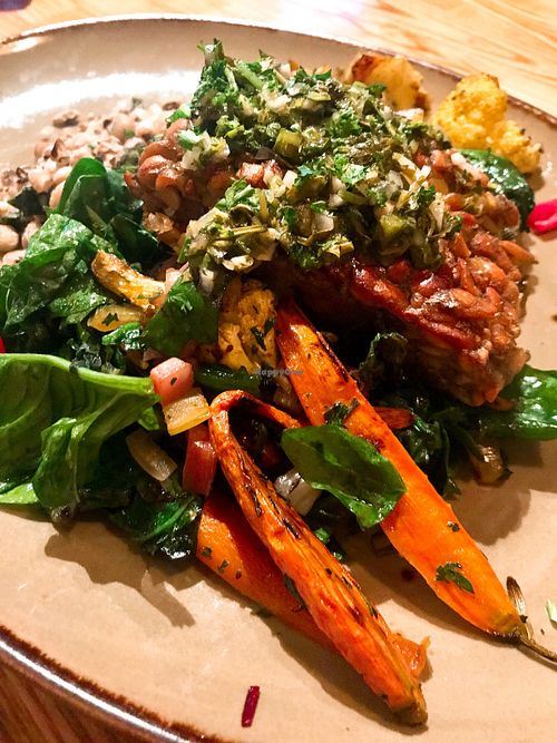  Vegan  Special with Tempeh at Cafe Rule in Hickory
