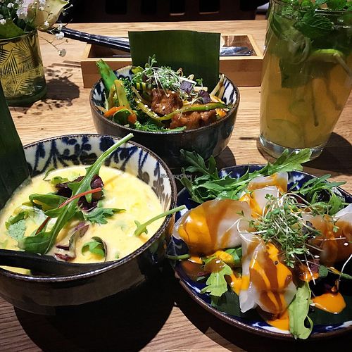 3 different tapas at An Vegan House  in Hamburg