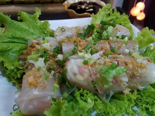 Fresh spring rolls at Vegan Phangan in Koh Phangan