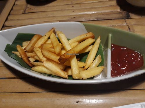 French fries at Vegan Phangan in Koh Phangan