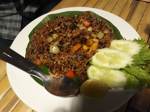 Fried rice veg at Vegan Phangan in Koh Phangan