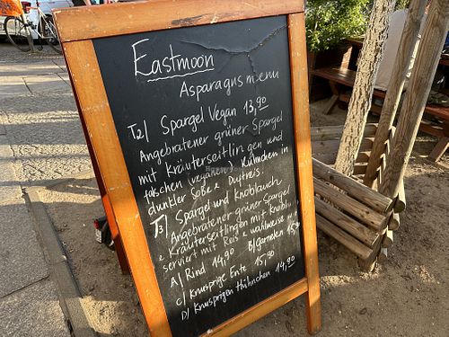 menu  at East Moon in Berlin