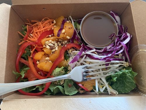 Sesame soy salad is vegan and delish at Mooses Tooth in Anchorage