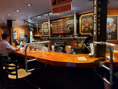 Bar. They make their own beer. at Mooses Tooth in Anchorage