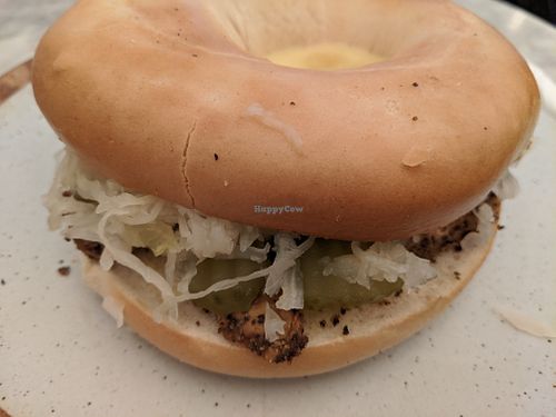 Reuben bagel at Vertigo - Cross St in Manchester