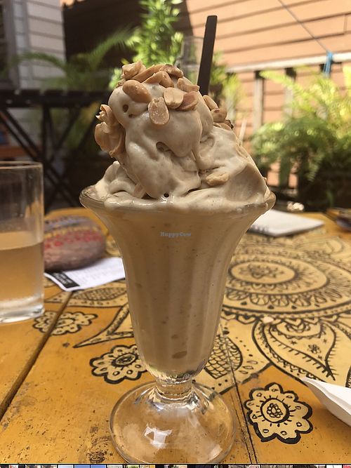 Banana peanut butter nice cream! SO good!!  at Mia's Hangout in Krabi