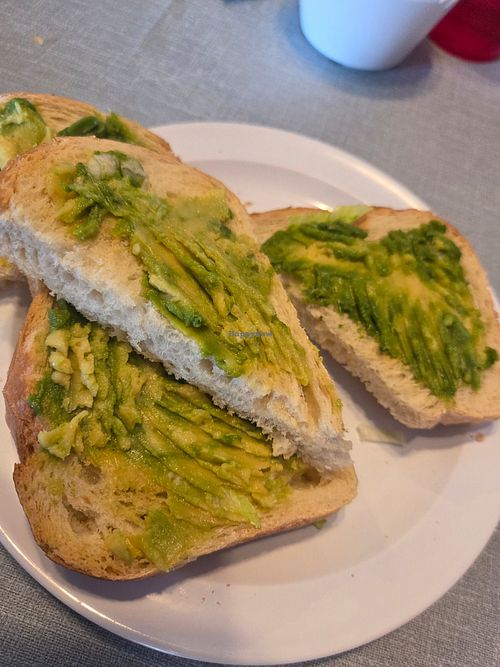 Sourdough with side of avacado at Oliver's in Pocatello