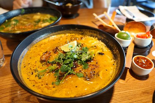 ramen at Wagamama in Muscat