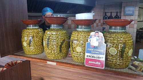 Olive made in the house at Abou Abdallah Restaurant in Beirut