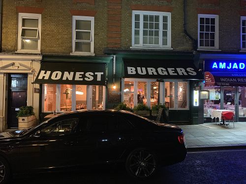 Exterior at Honest Burgers in London